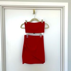 Red two piece set
